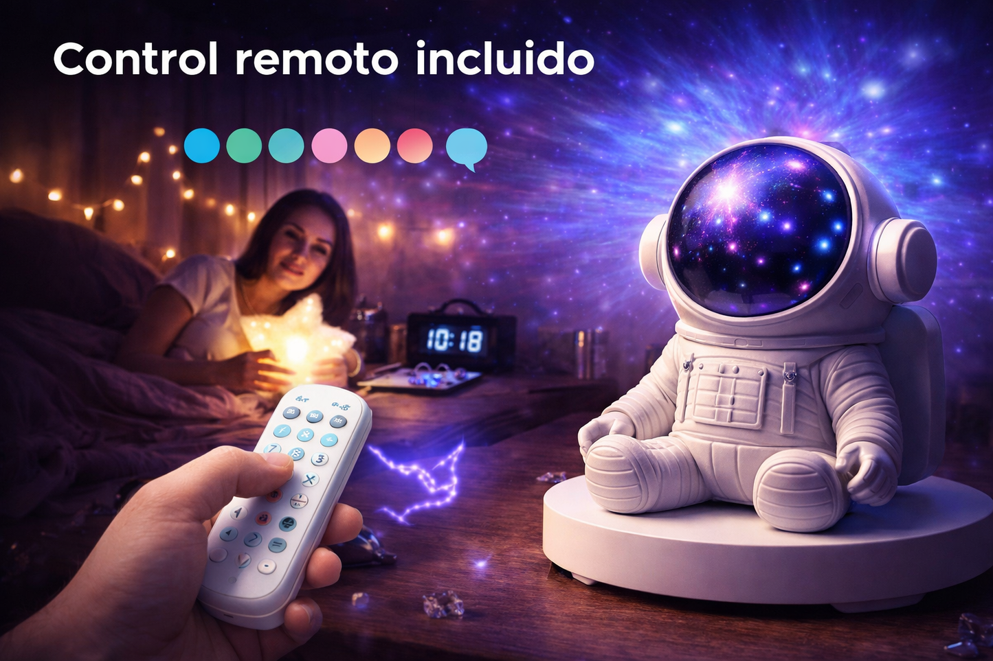 Proyector Galaxia Astronauta NovaTrend | Envío Gratis 🚀